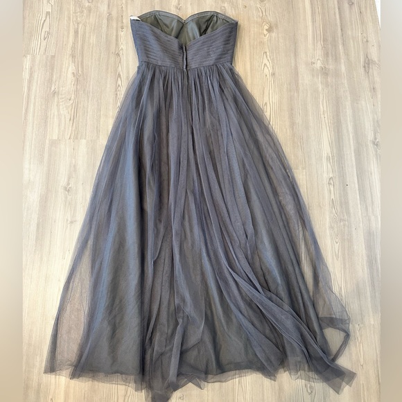 Jenny Yoo Collection Gray Formal Strapless Dress - Picture 6 of 9